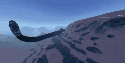 Snake On Mountain In Video Game GIF