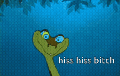 Snake Saying Hiss Hiss Bitch GIF