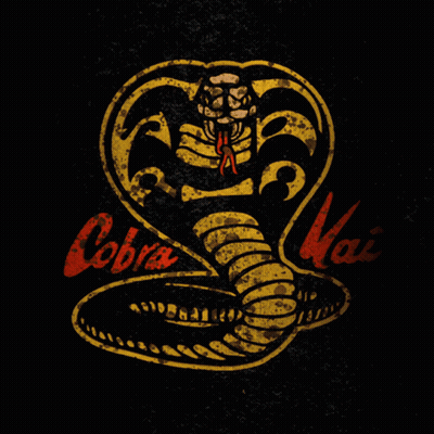 Snake With Cobra Kai Words GIF