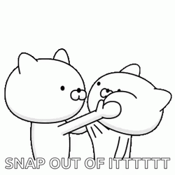 Snap Out Of It Cute Kawaii Slap GIF
