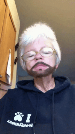 Snapchat Hairy Beard Selfie GIF