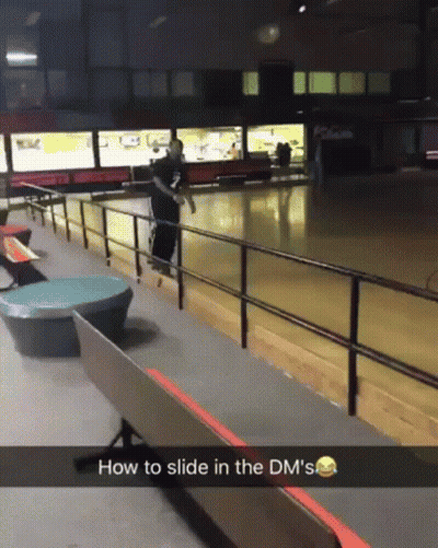 Snapchat Skateboarding How To Slide In The DMs GIF