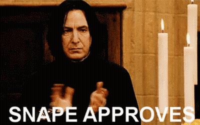 Snape Approves GIF