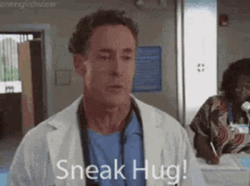 Sneak Hug Doctors Funny Hug  GIF