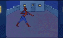 Sneak Out Spiderman GIF
