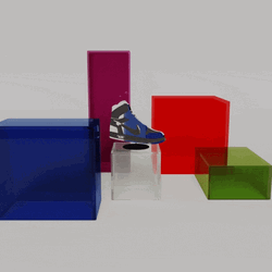 Sneaker 3D Graphic Art GIF