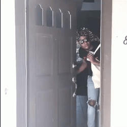 Sneaking Nervous Man Escaping  GIF