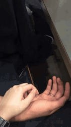 Sneaky Hold Hands GIF