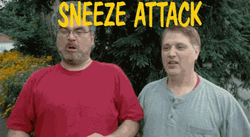 Sneeze Attack Slow Motion GIF