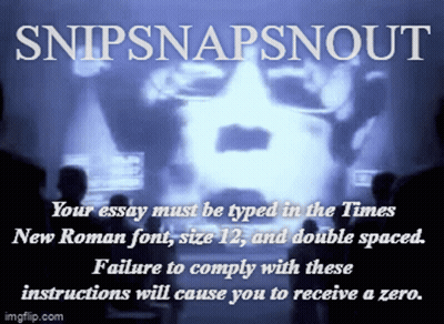 Snipsnapsnout Poster GIF