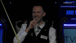 Snooker Player Judd Trump Drink Water  GIF