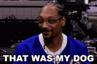 Snoop Dogg Blue Jersey Glasses That Was My Dog GIF