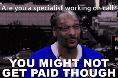 Snoop Dogg In A Blue Shirt Says " You Might Not Get Paid Though " GIF