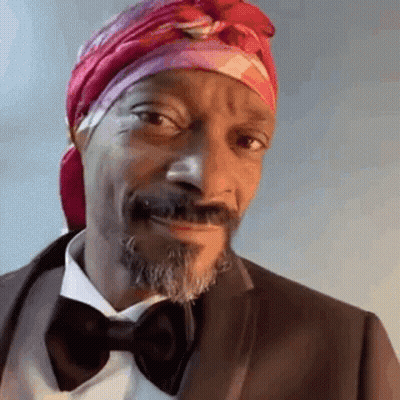 Snoop Dogg In Tuxedo And Head Scarf GIF