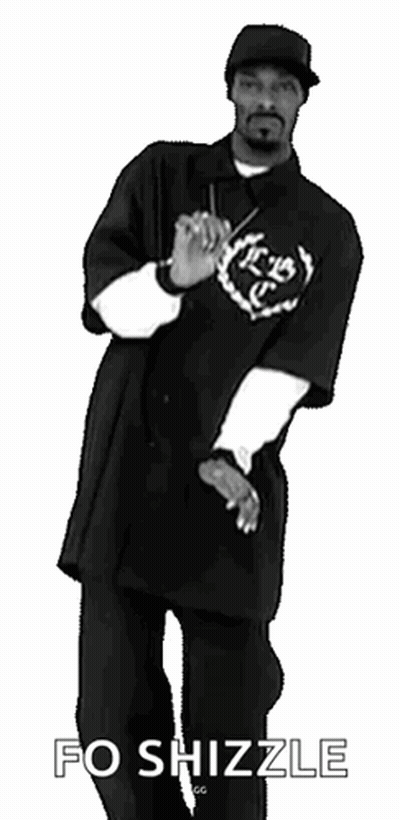 Snoop Dogg Is Dancing In A Black And White Photo GIF