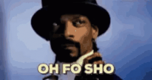 Snoop Dogg Is Wearing A Top Hat And A Bow Tie And Says Oh Fo Sho . GIF