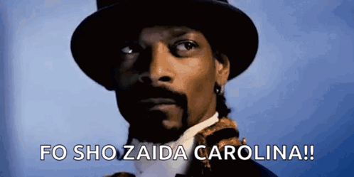 Snoop Dogg Is Wearing A Top Hat And Tie And Says Fo Sho Zaida Carolina ! GIF