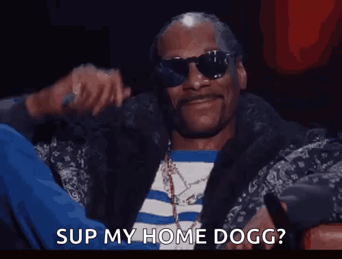 Snoop Dogg Is Wearing Sunglasses And A Fur Coat GIF
