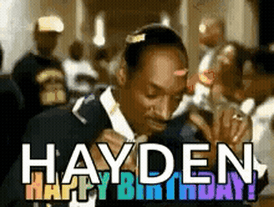 Snoop Dogg Says Happy Birthday To Hayden GIF