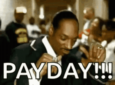 Snoop Dogg Singing In Suit And Tie With Payday Behind Him GIF