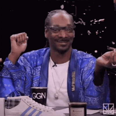 Snoop Dogg With Coffee And Shoes GIF