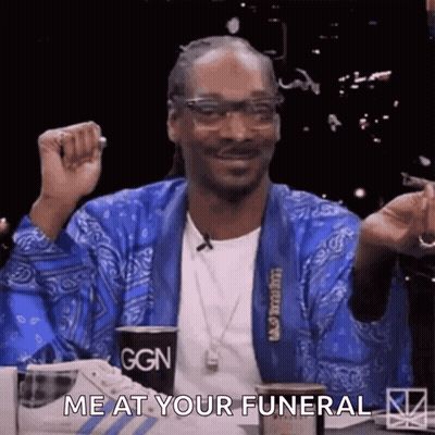 Snoop Dogg With Hands Up And Coffee GIF