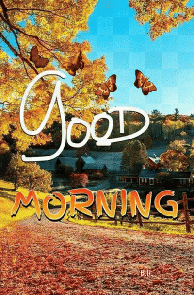 Snoopy And Charlie Brown Standing By Pile Of Leaves Saying Happy Fall GIF