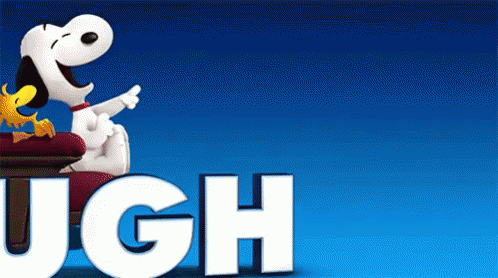 Snoopy And Woodstock Are Sitting On A Couch With The Word Ugh Behind Them GIF