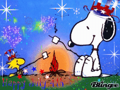 Snoopy And Woodstock Roasting Marshmallows GIF