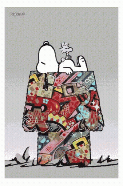 Snoopy and Woodstock Sleeping in House