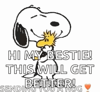 Snoopy And Woodstock Standing Talking GIF