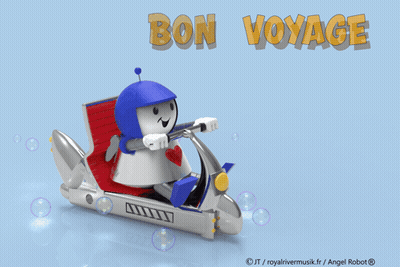 Snoopy And Woodstock Wishing Safe Fun Trip On Airplane GIF