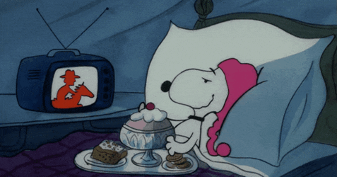 Snoopy Bedtime GIF