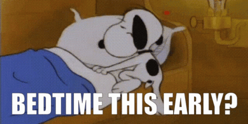 Snoopy Bedtime This Early GIF