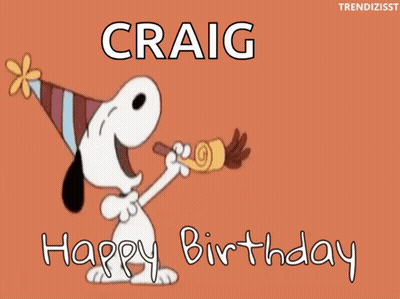 Snoopy Blowing Party Horn Craig GIF