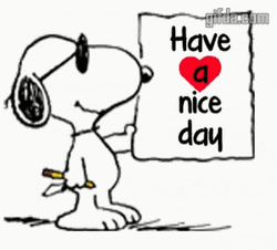 Snoopy Buen Dia Cartoon GIF