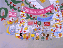 Snoopy Christmas Sale With Family GIF