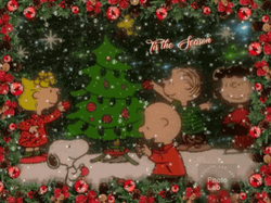 Snoopy Christmas With Peanuts Family GIF