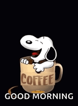 Snoopy Coffee Cute Tuesday GIF