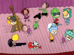Snoopy Dance With Friends  GIF
