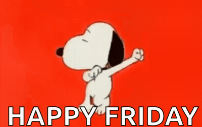 Snoopy Dancing Happy Friday GIF