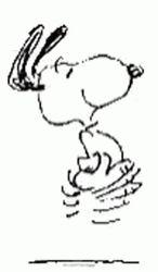 Snoopy Dancing Happy Jump GIF