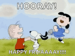 Snoopy Dancing Hooray Happy Friyay GIF