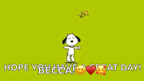 Snoopy Dancing With Bee GIF
