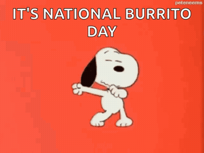 Snoopy Dancing With Chicken Dumplings Lunch GIF