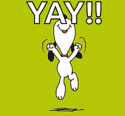 Snoopy Dancing With Yay GIF