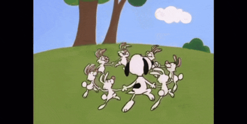 Snoopy Easter Bunny GIF