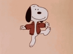 Snoopy Feeling Good GIF