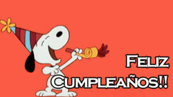 Snoopy Feliz Cumpleaños  GIF