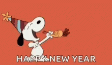 Snoopy Happy New Year GIF